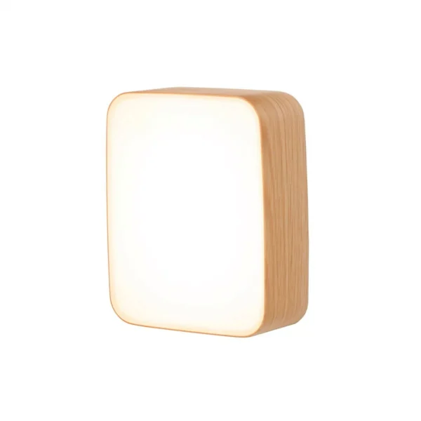 Applique murale en bois Led Cube au design scandinave et minimaliste par Tunto