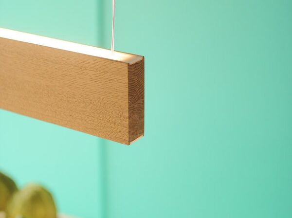 Suspension scandinave Led120 100 cm en bois au design scandinave par Tunto