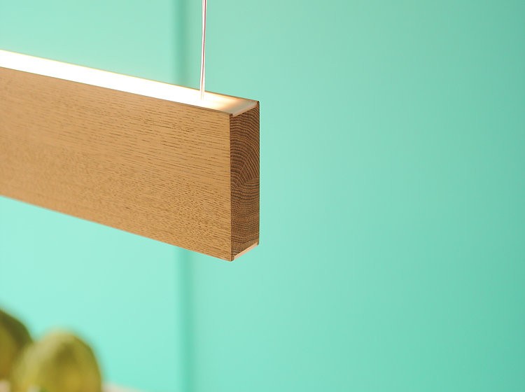 Suspension scandinave Led120 100 cm en bois au design scandinave par Tunto