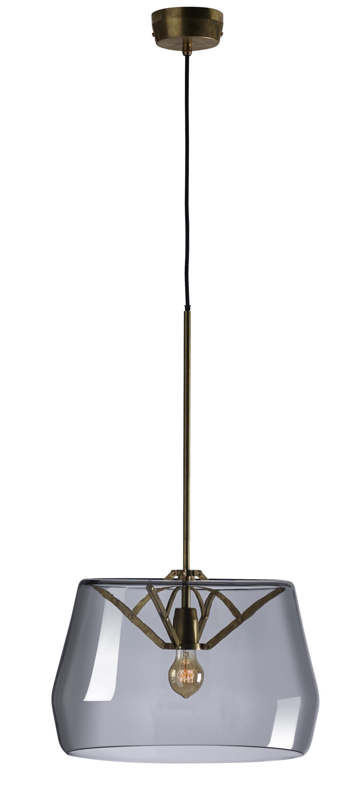 Suspension Atlas Big ø45 cm avec abat-jour en verre soufflé par Anton de Groof X Tonone Suspension Atlas Big ø45 cm avec abat-jour en verre soufflé par Anton de Groof X Tonone