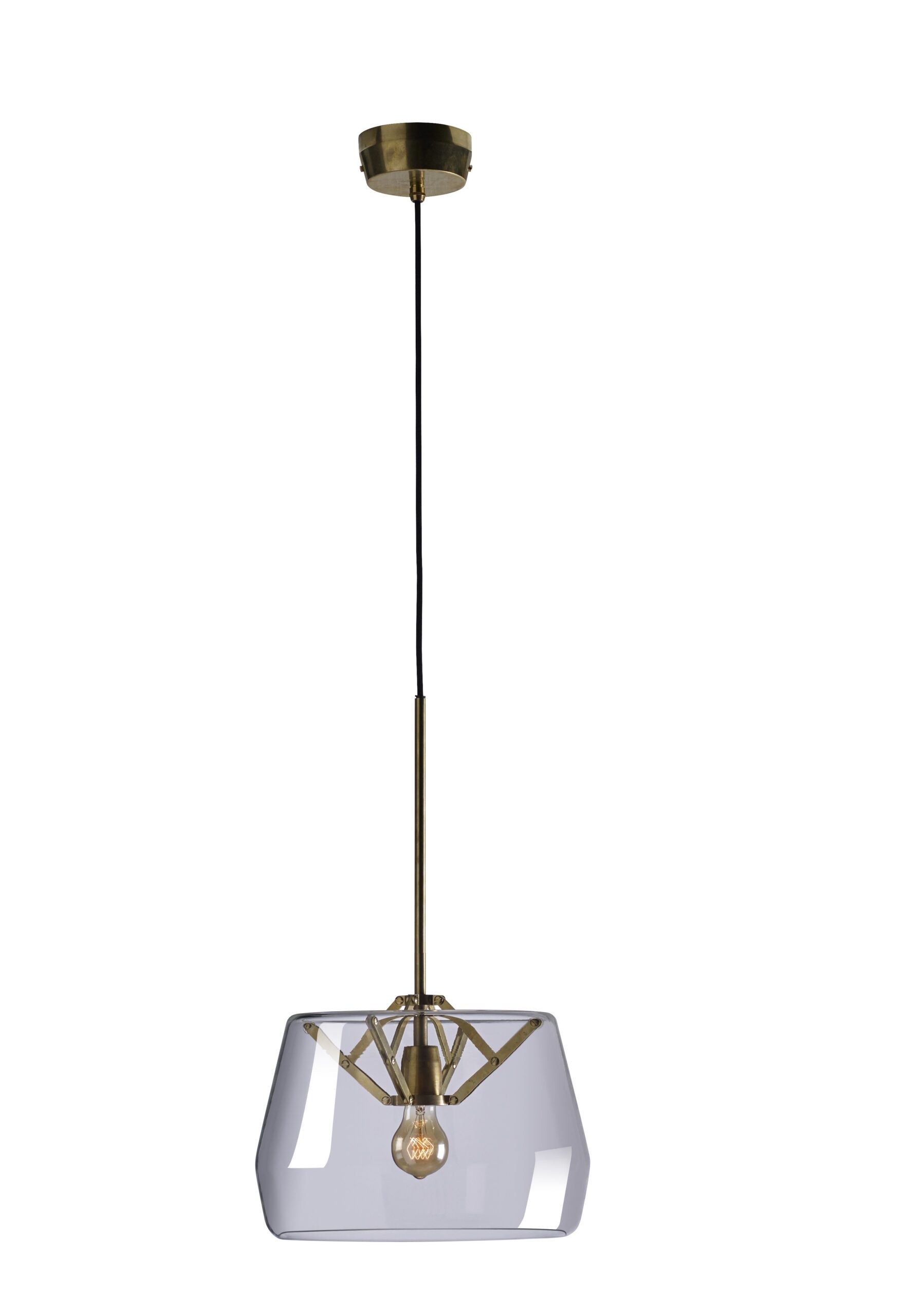 Suspension Atlas Small ø35 cm avec abat-jour en verre soufflé par Anton de Groof X Tonone Suspension Atlas Small ø35 cm avec abat-jour en verre soufflé par Anton de Groof X Tonone