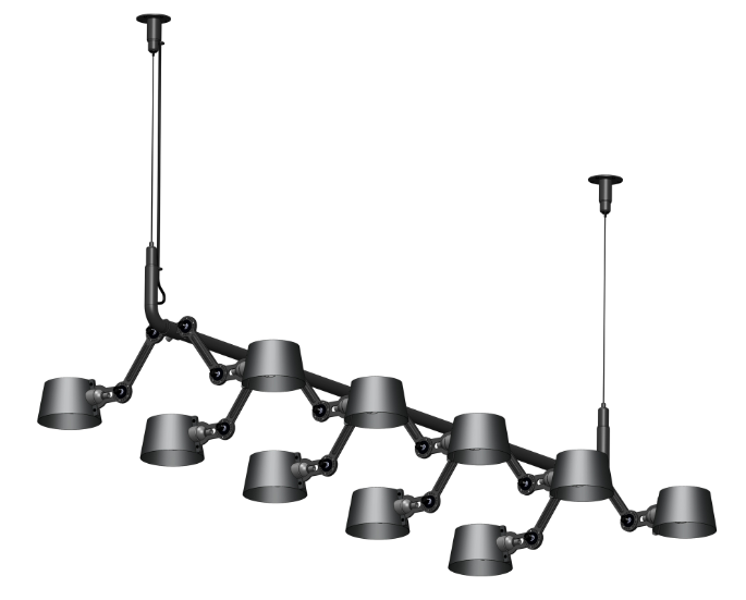 Suspension Bolt avec bras réglables au design industriel par Anton de Groof X Tonone Suspension Bolt avec bras réglables au design industriel par Anton de Groof X Tonone