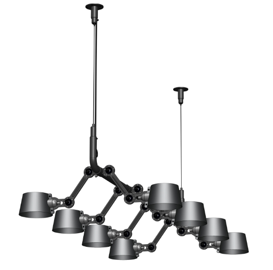 Suspension Bolt avec bras réglables au design industriel par Anton de Groof X Tonone Suspension Bolt avec bras réglables au design industriel par Anton de Groof X Tonone