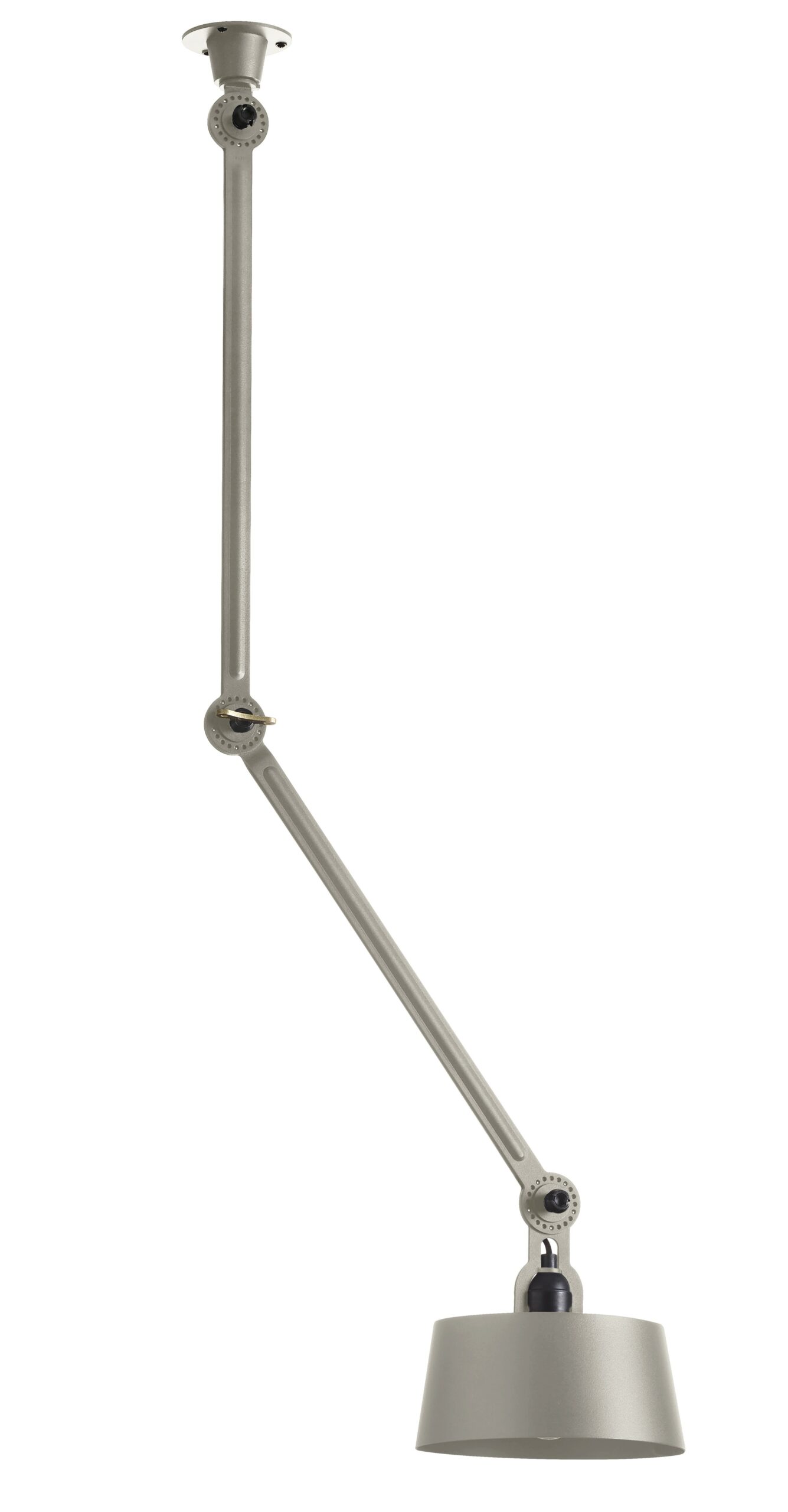 Plafonnier Bolt Centre avec 2 bras articulés au design industriel par Anton de Groof X Tonone