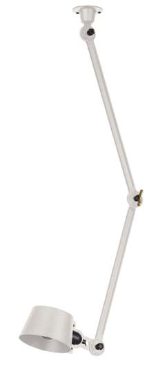 Plafonnier Bolt latéral avec 2 bras articulés au design industriel par Anton de Groof X Tonone
