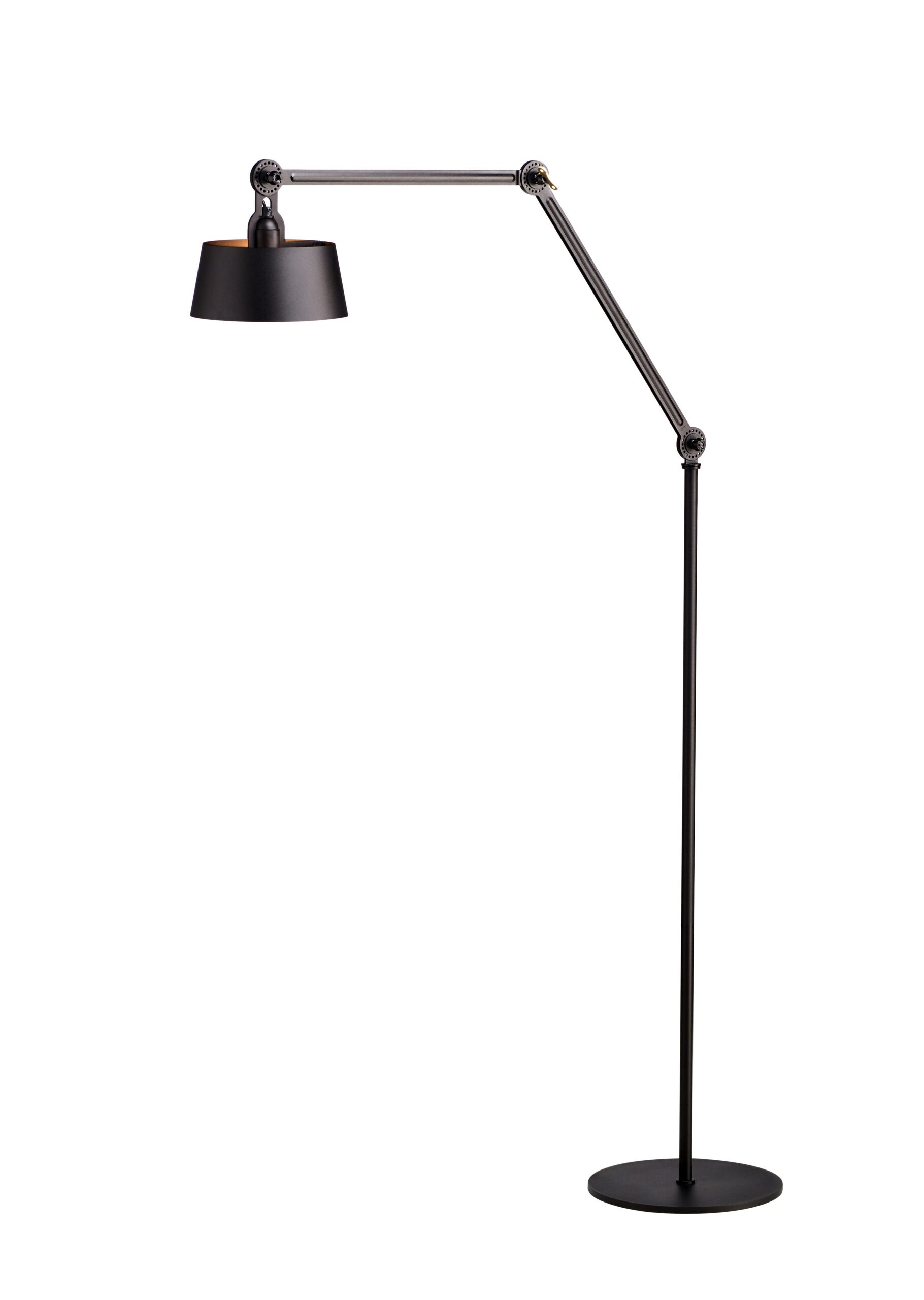 Lampadaire industriel Bolt grand avec deux bras articulé par Anton de Groof X Tonone