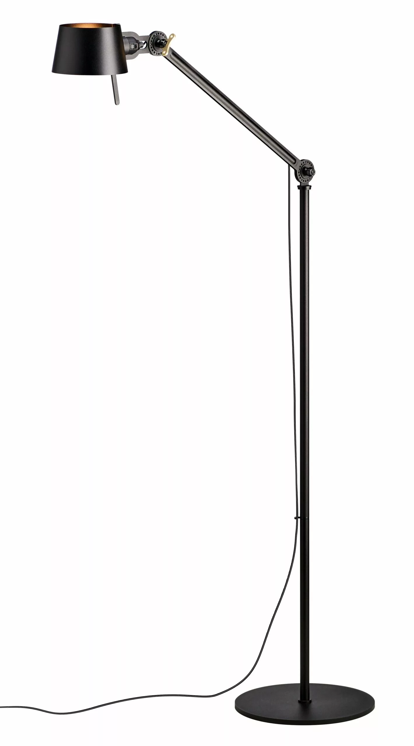 Lampadaire industriel Bolt grand avec un bras articulé par Anton de Groof X Tonone