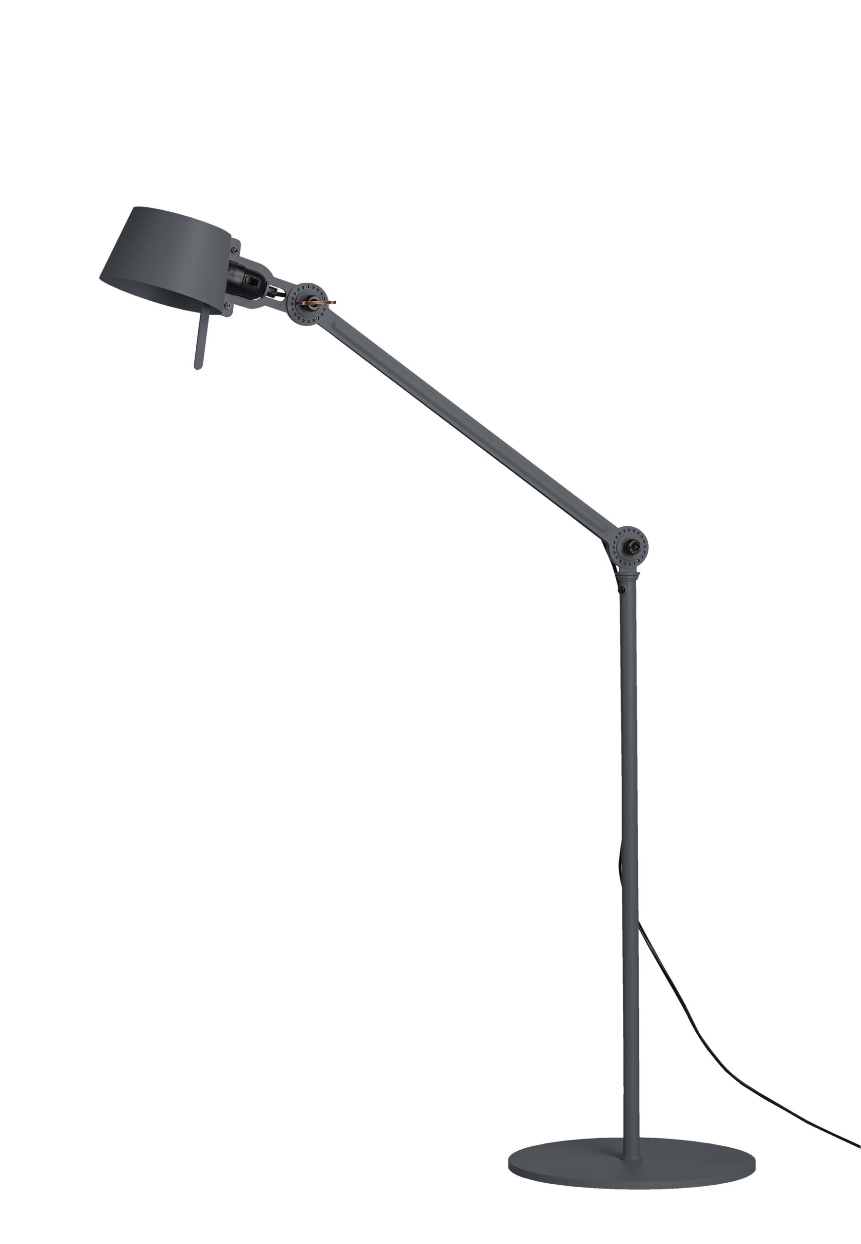 Lampadaire industriel Bolt petit avec un bras articulé par Anton de Groof X Tonone