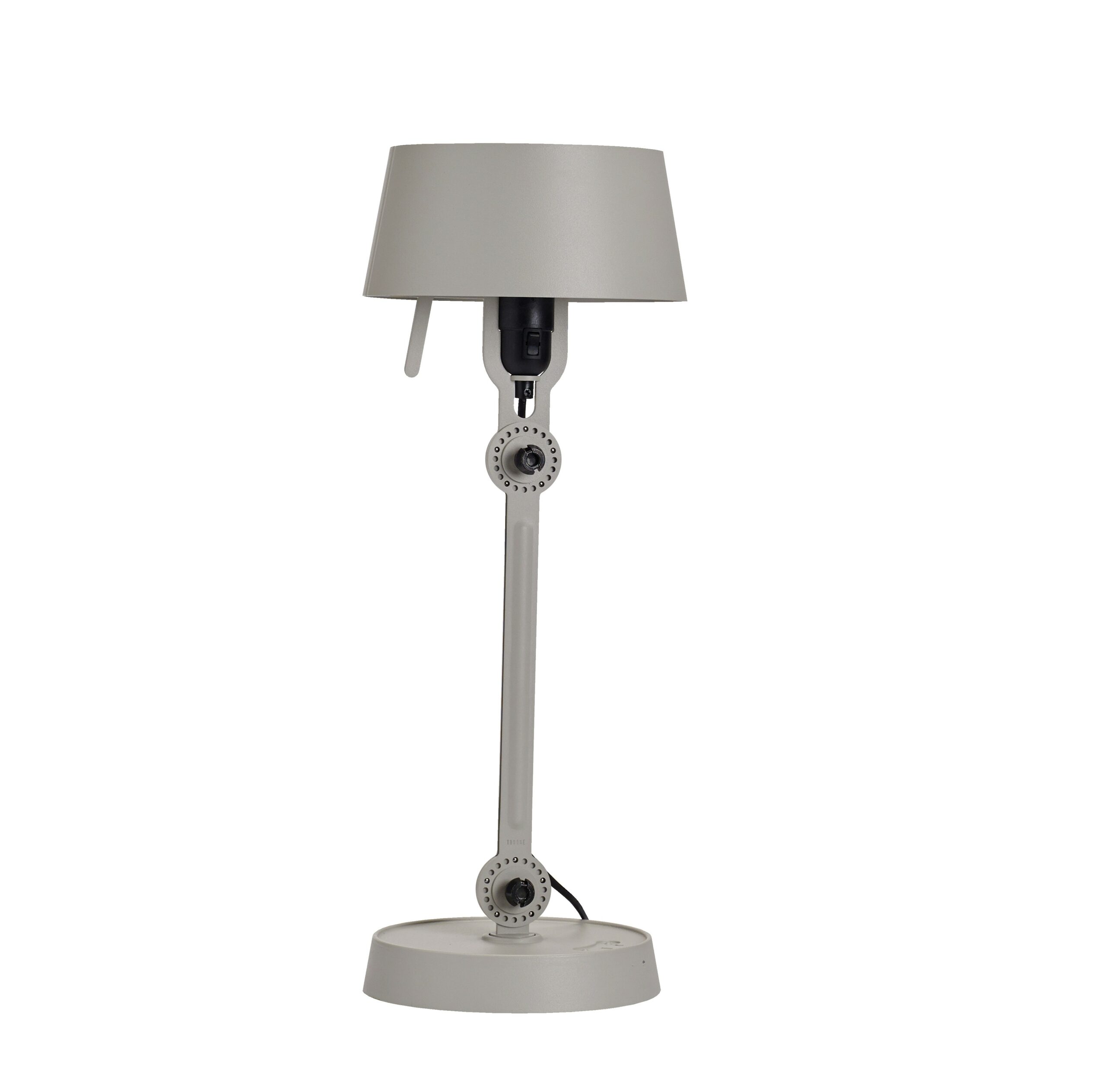 Lampe à poser Bolt Desk small avec un bras articulé au design industriel par Anton de Groof X Tonone