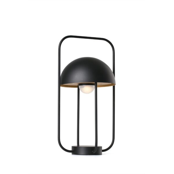 Lampe à poser portable JELLYFISH Led dimmable noir et or en métal par Nahtrang