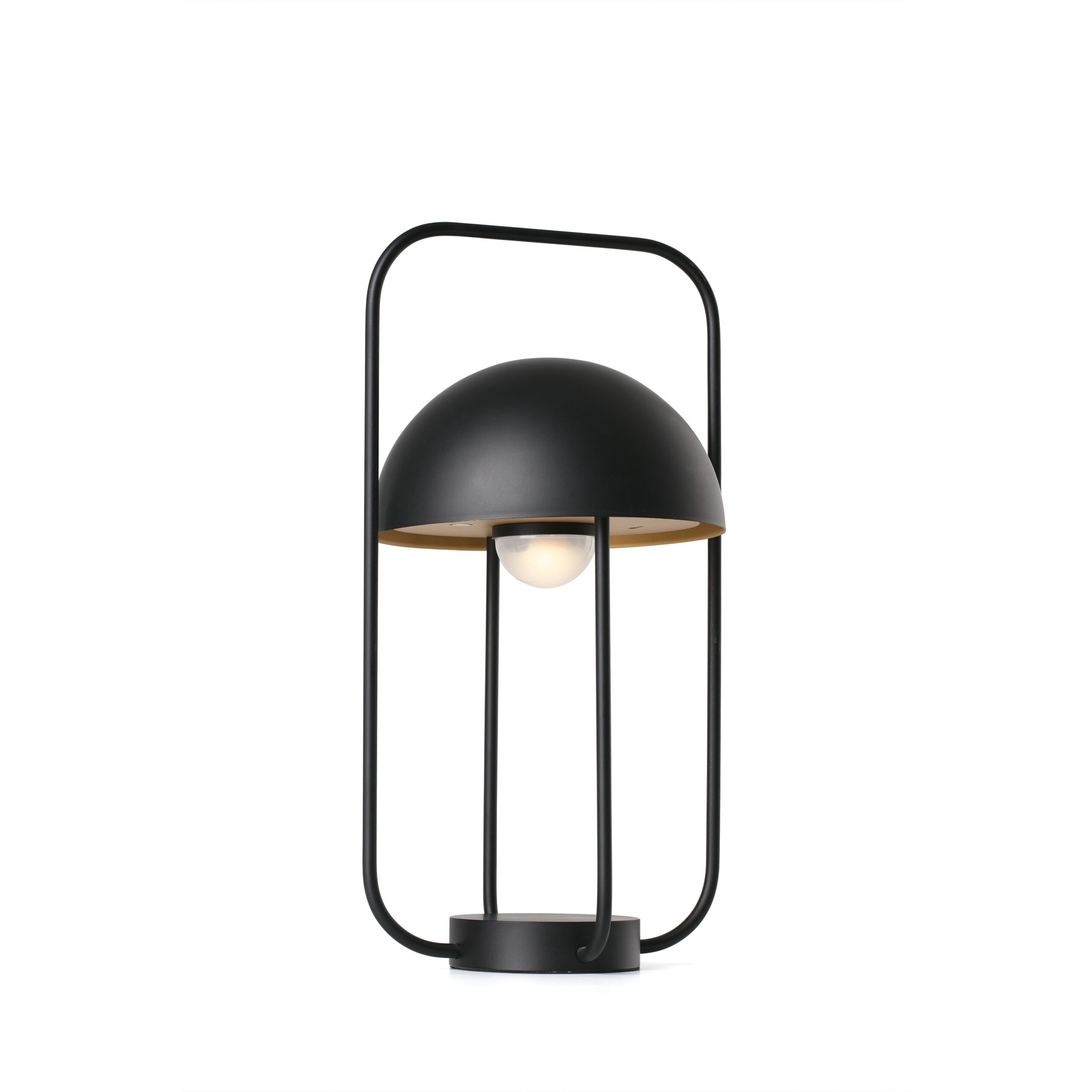 Lampe à poser portable JELLYFISH Led dimmable noir et or en métal par Nahtrang