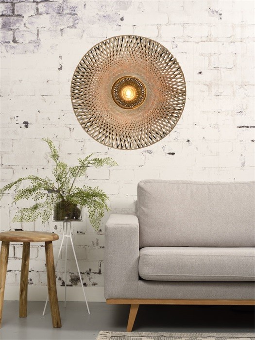 Applique Kalimantan Ø87cm en Bambou naturel au design naturel par Good & Mojo