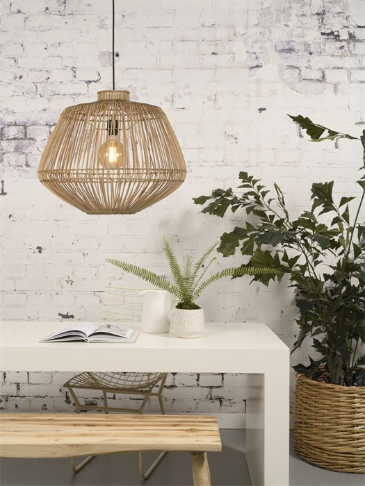 Suspension Madagascar en rotin naturel au design naturel par Good & Mojo