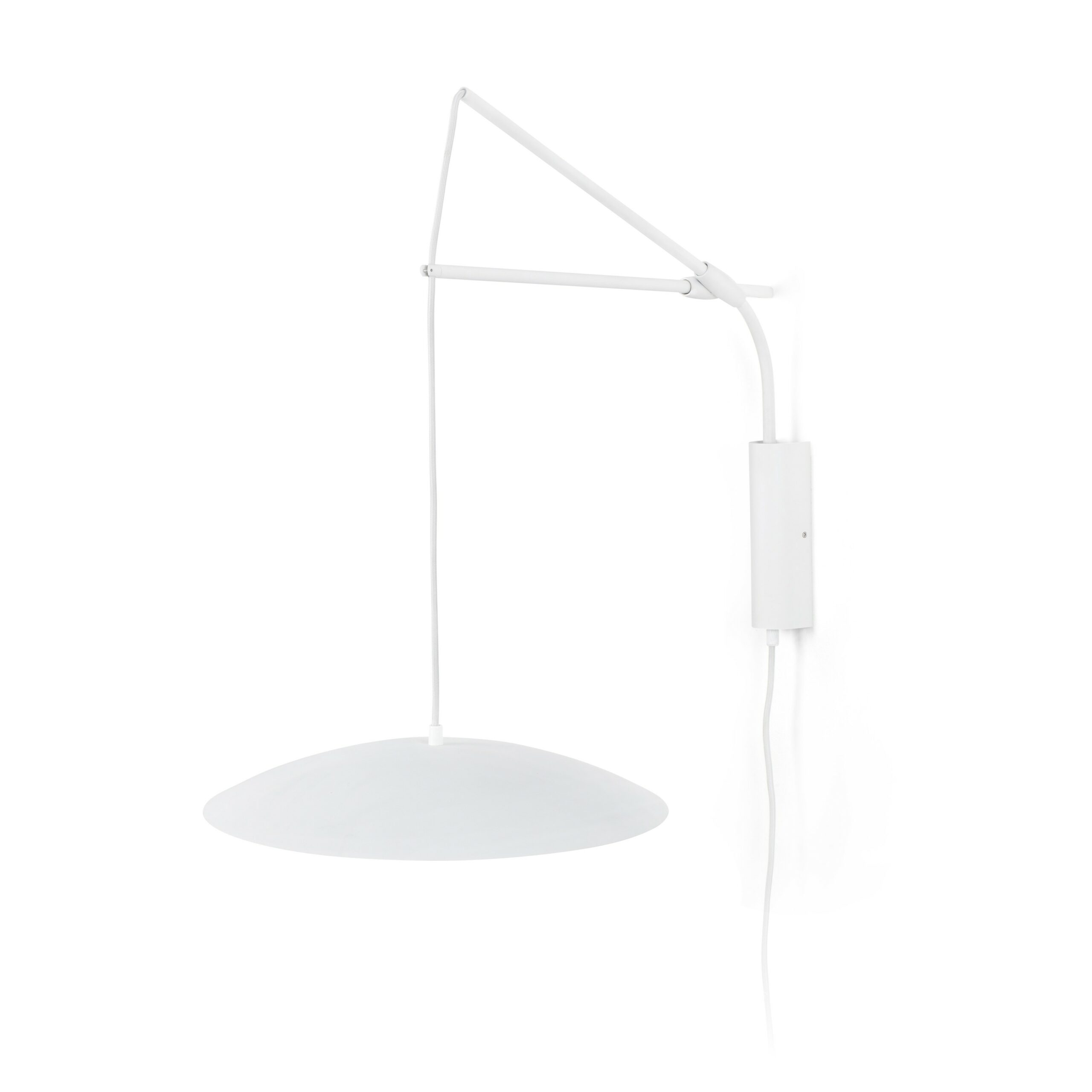 Applique murale extensible au design minimaliste SLIM LED 2 en métal et verre par Alex & Manel Lluscà