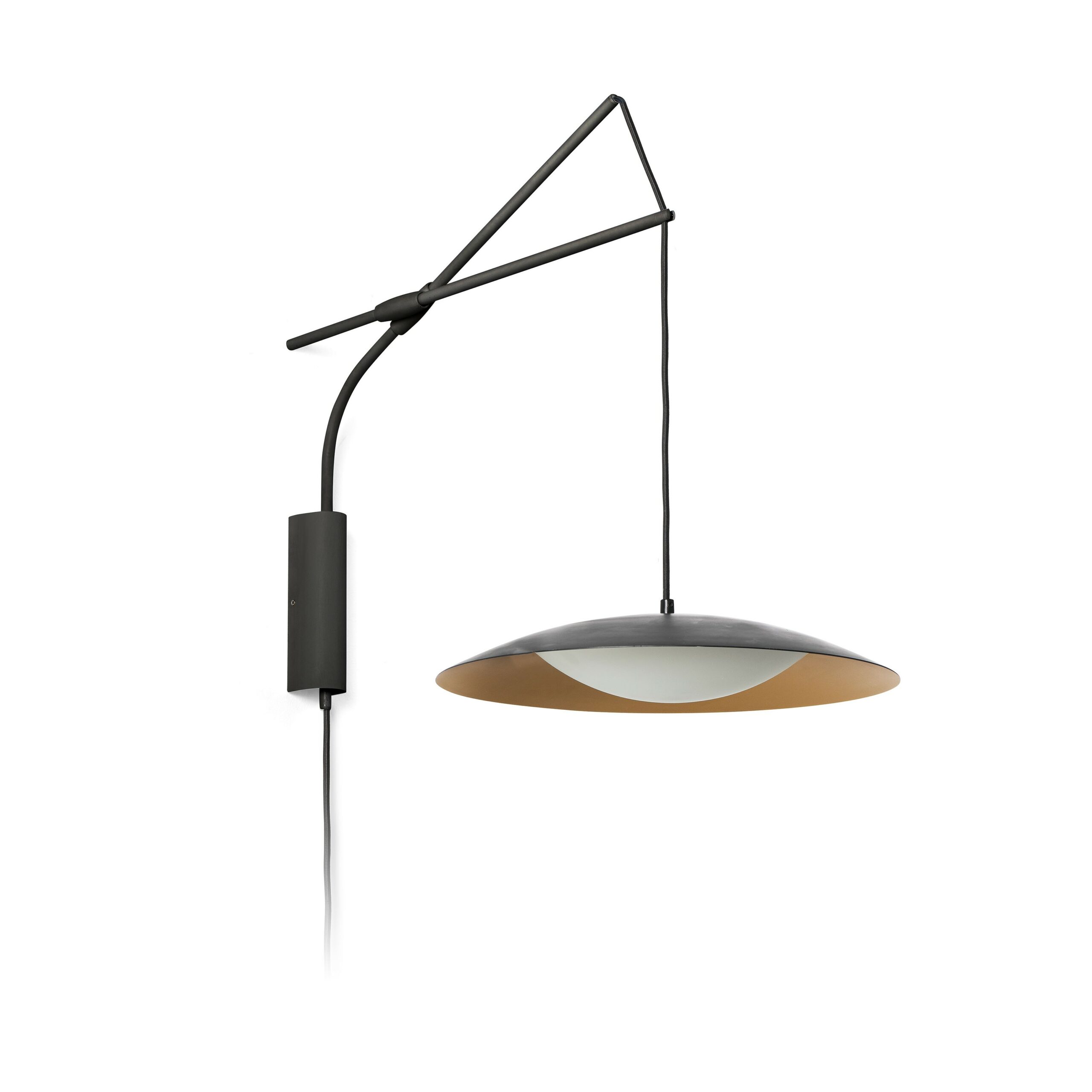 Applique murale extensible au design minimaliste SLIM LED 2 en métal et verre par Alex & Manel Lluscà