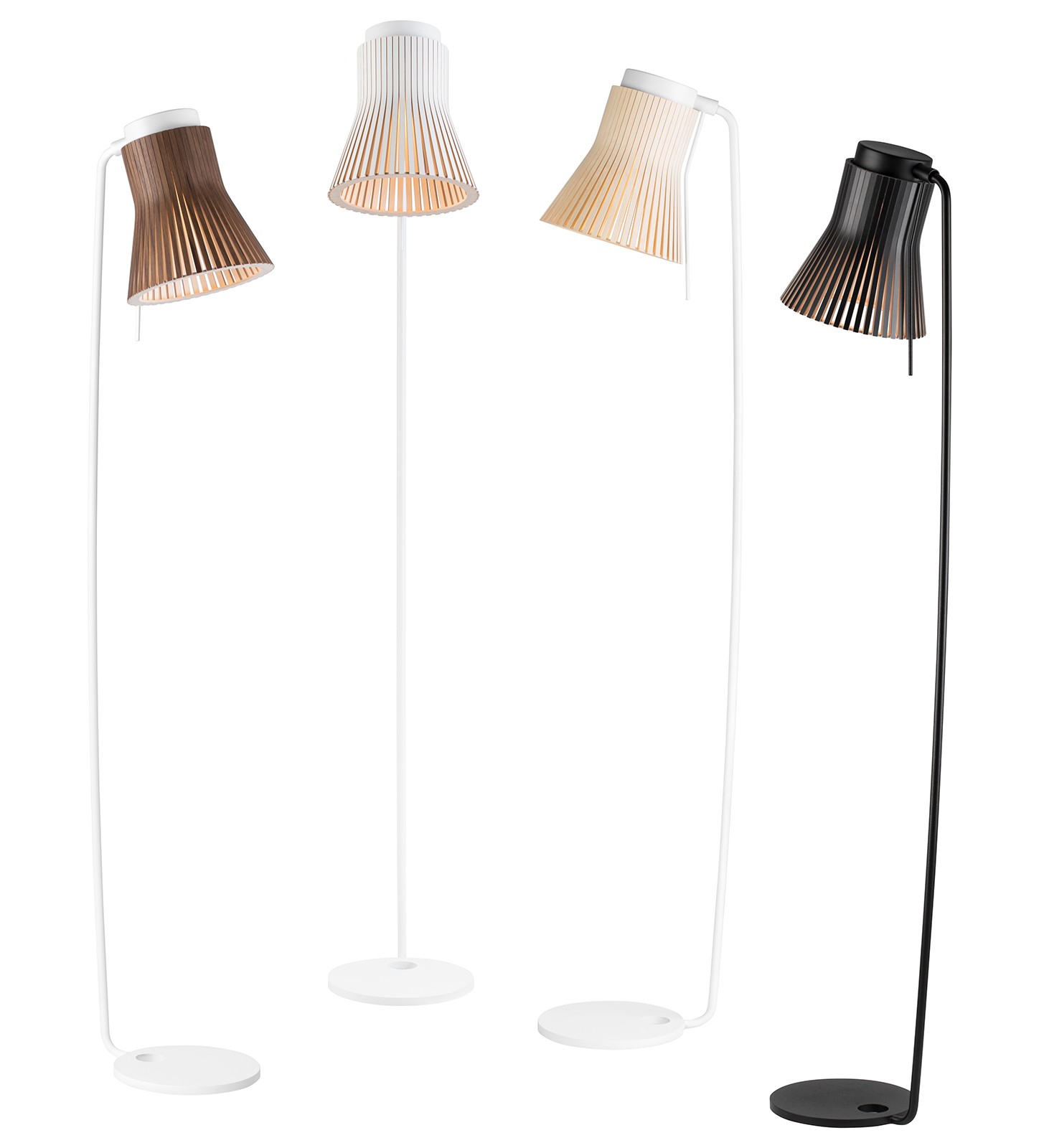 Lampadaire Petite 4610 au design scandinave en bois naturel par Seppo Koho X Secto Design Lampadaire Petite 4610 au design scandinave en bois naturel par Seppo Koho X Secto Design