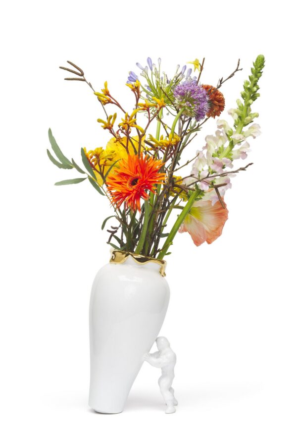 Vase / Pot de fleurs original My Superhero Gold au design incroyable