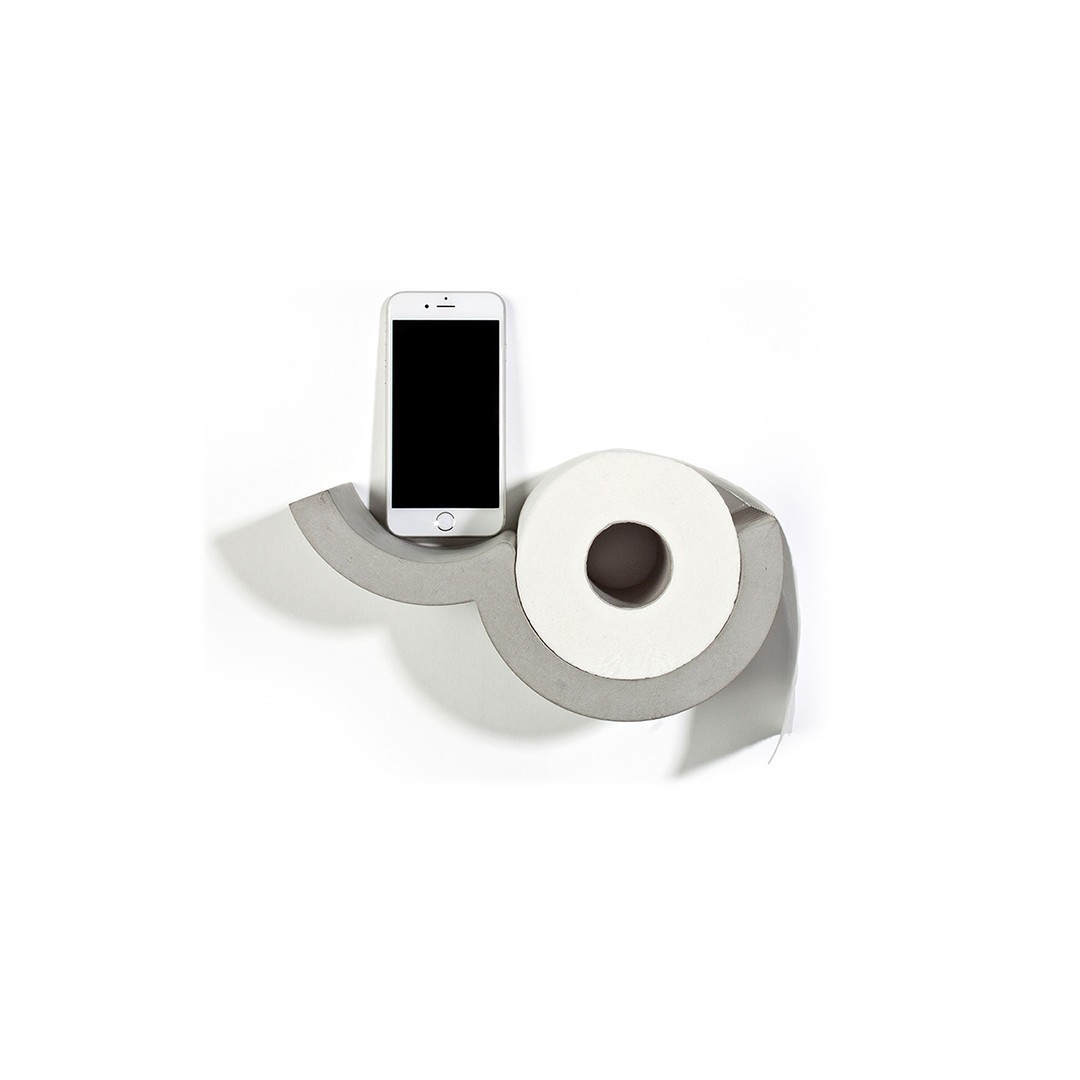 Distributeur de papier toilette Cloud en béton par Lyon Beton