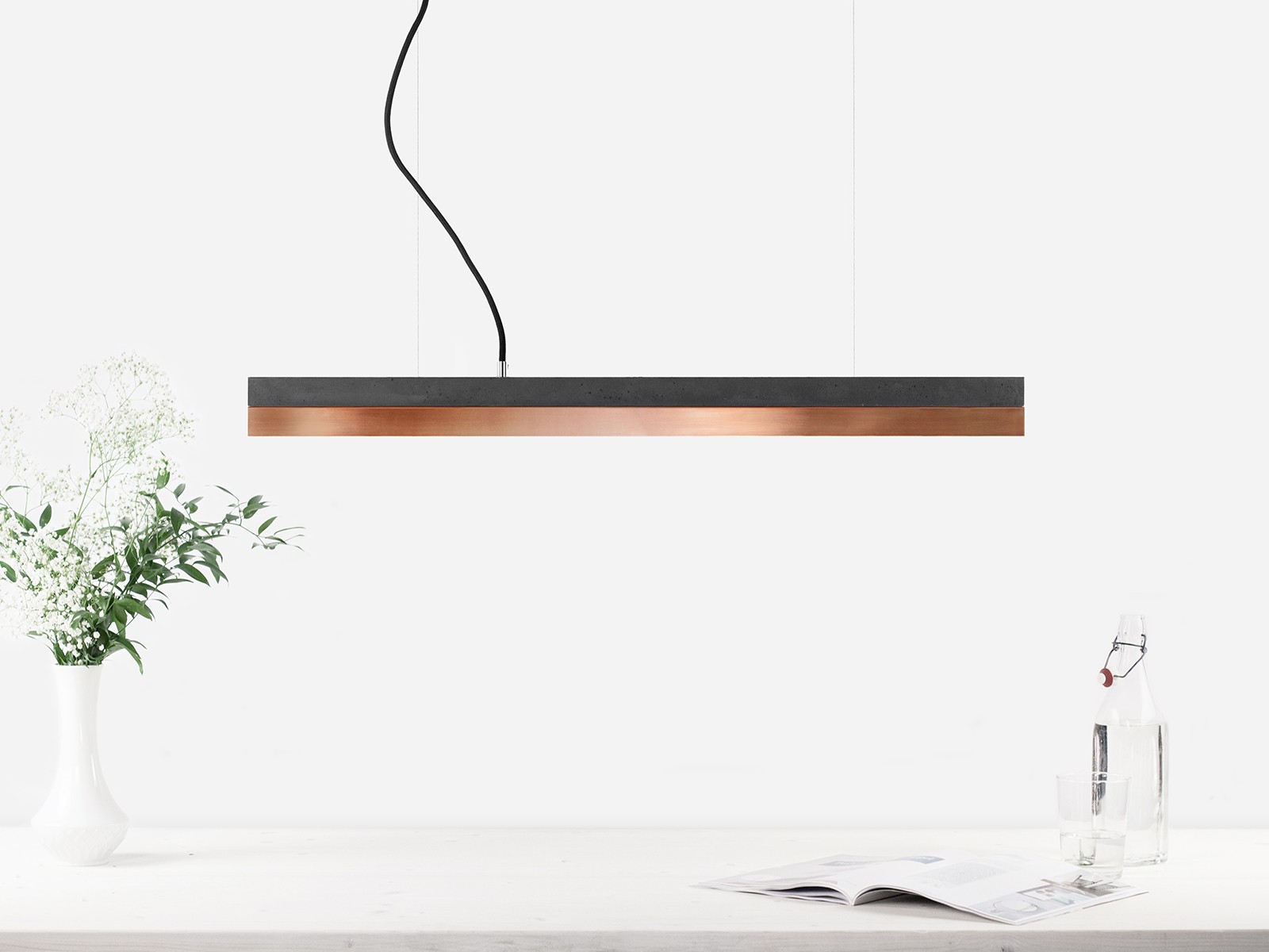 Suspension Design C2 Cuivre 92 cm en béton par Gant Light Suspension Design C2 Cuivre 92 cm en béton par Gant Light