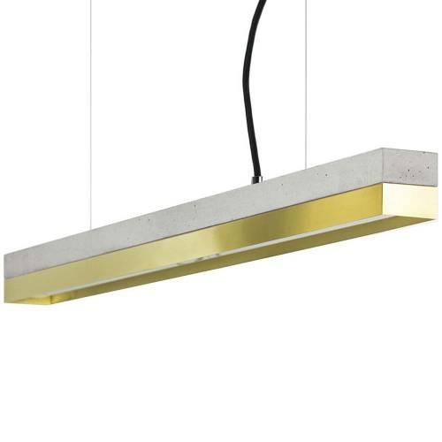 Suspension Design C2 Laiton et béton 92 cm par Gant Light