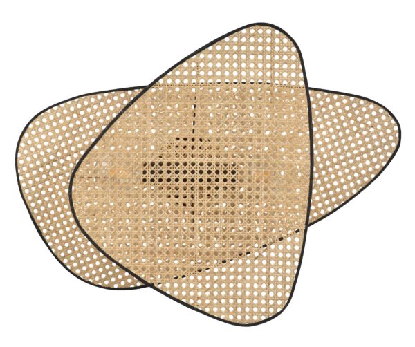 Applique murale Screen double avec écrans en cannage par Market Set