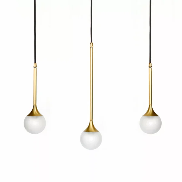 Suspension design et élégante goutte d'eau triple SS-3 en laiton