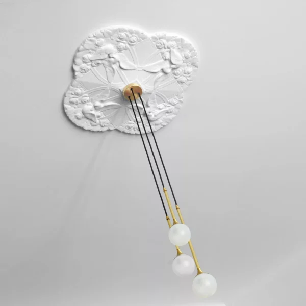 Suspension design et élégante goutte d'eau triple SS-3 en laiton