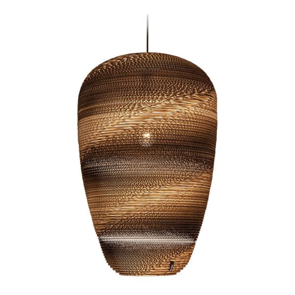 Suspension en carton Baggy Ø 44 cm au design naturel par Think Paper
