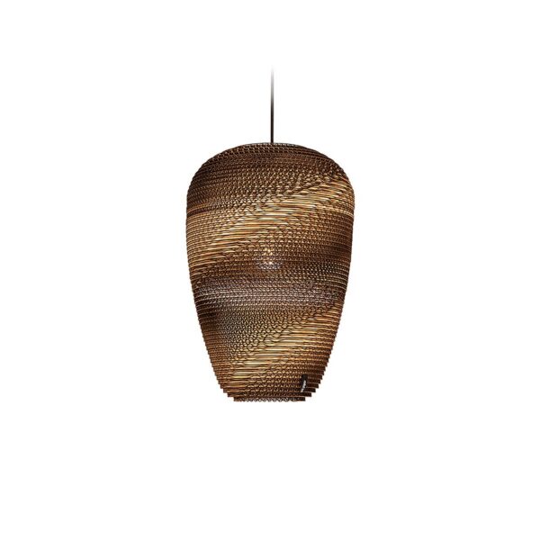 Suspension en carton Baggy Ø 29 cm au design naturel par Think Paper