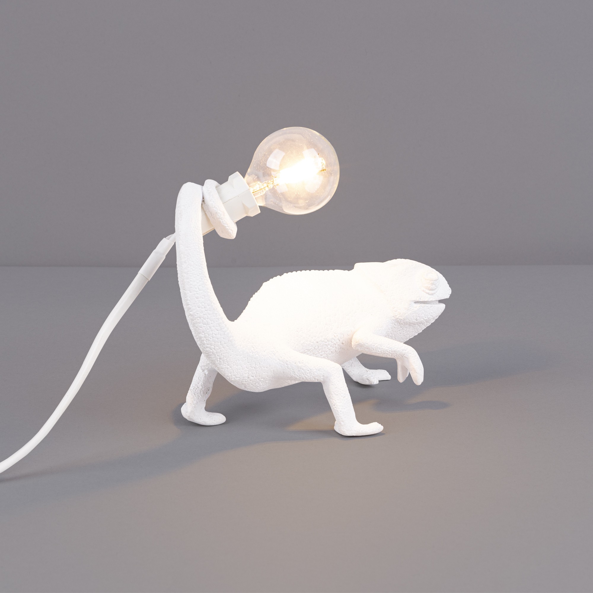 Lampe à poser Chameleon still en forme de cameleon en résine par Marcantonio x Seletti Lampe à poser Chameleon still en forme de cameleon en résine par Marcantonio x Seletti