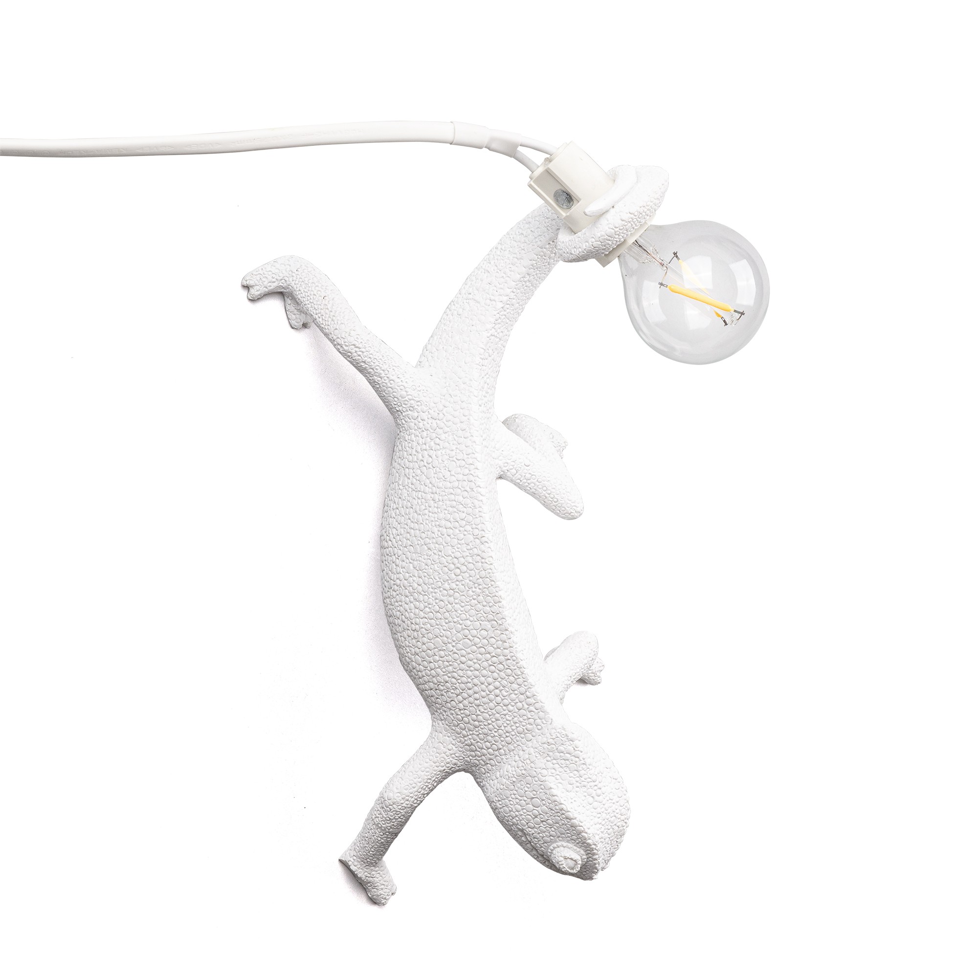 Applique murale Chameleon Going down en forme de cameleon en résine par Marcantonio x Seletti Applique murale Chameleon Going down en forme de cameleon en résine par Marcantonio x Seletti