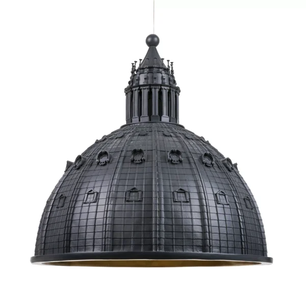 Suspension Cupolone grise en forme du dôme basilique Saint Pierre par Seletti x AMeBE