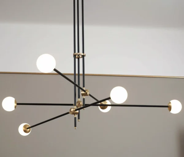 Suspension Bulluram SI-6 en laiton au design chic et élégant