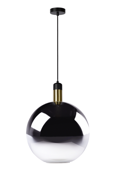 Suspension Arena Ø40cm en verre fumé et laiton Suspension Arena Ø40cm en verre fumé et laiton