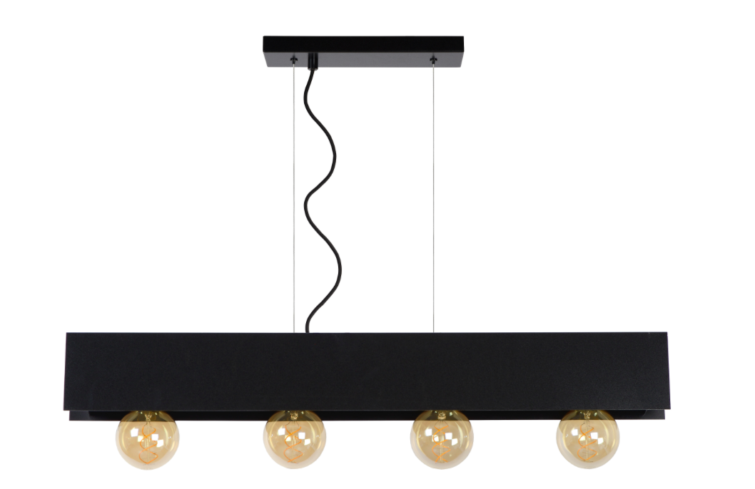 Suspension Arthur en acier au design industriel
