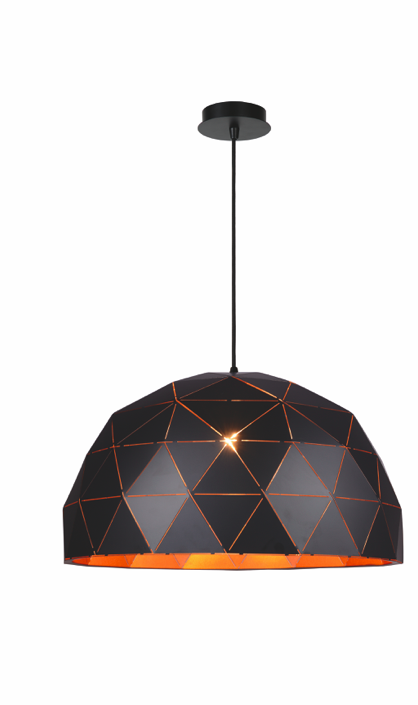 Suspension Ruban en metal au design industriel