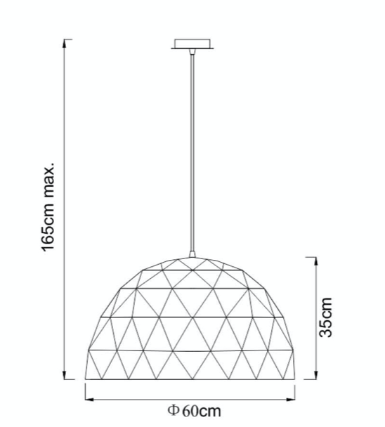 Suspension Ruban en metal au design industriel Suspension Ruban en metal au design industriel