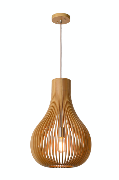 Suspension Recto au design scandinave en bois