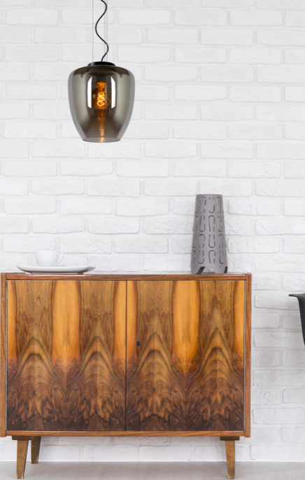 Suspension Flore Ø28cm en verre au design chic