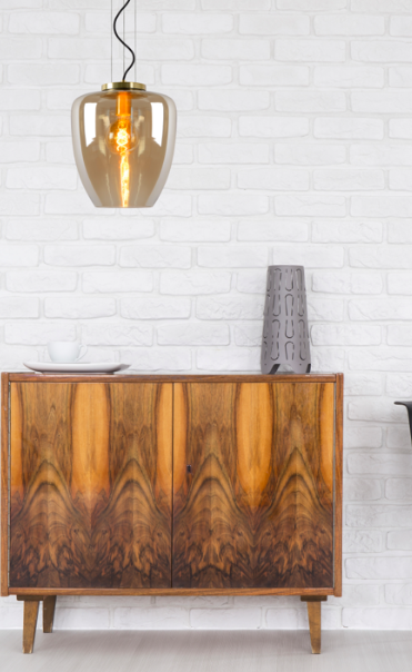 Suspension Flore Ø28cm en verre au design chic Suspension Flore Ø28cm en verre au design chic