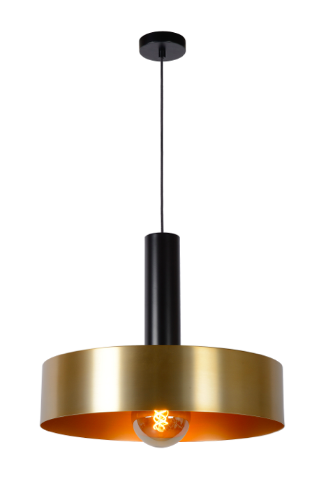 Suspension Gatz en laiton au design chic et industriel