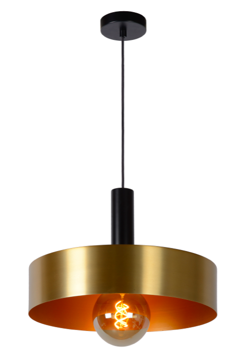 Suspension Gatz en laiton au design chic et industriel