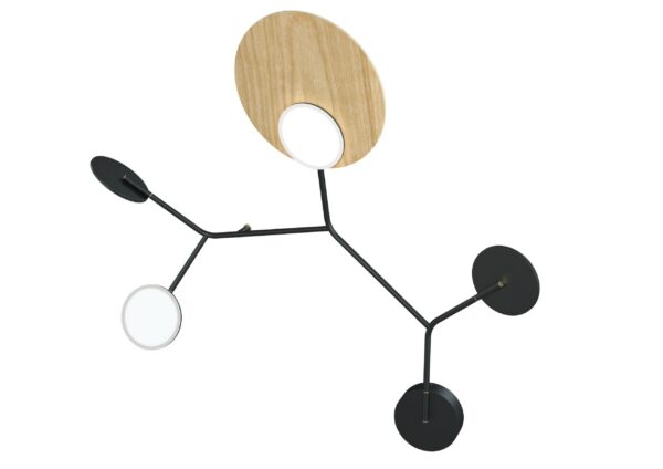 Applique Wall 5 LED Modèle C noir au design scandinave par Tunto