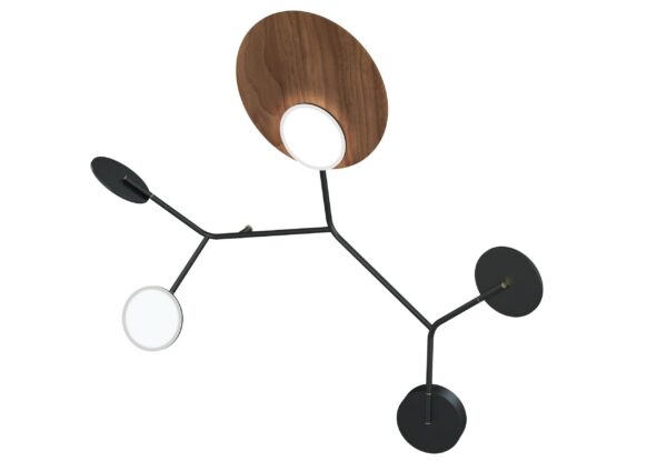 Applique Wall 5 LED Modèle C noir au design scandinave par Tunto