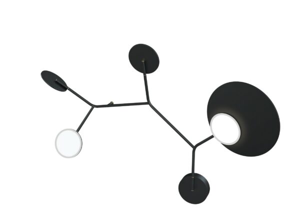 Applique Wall 5 LED Modèle B noir au design scandinave par Tunto