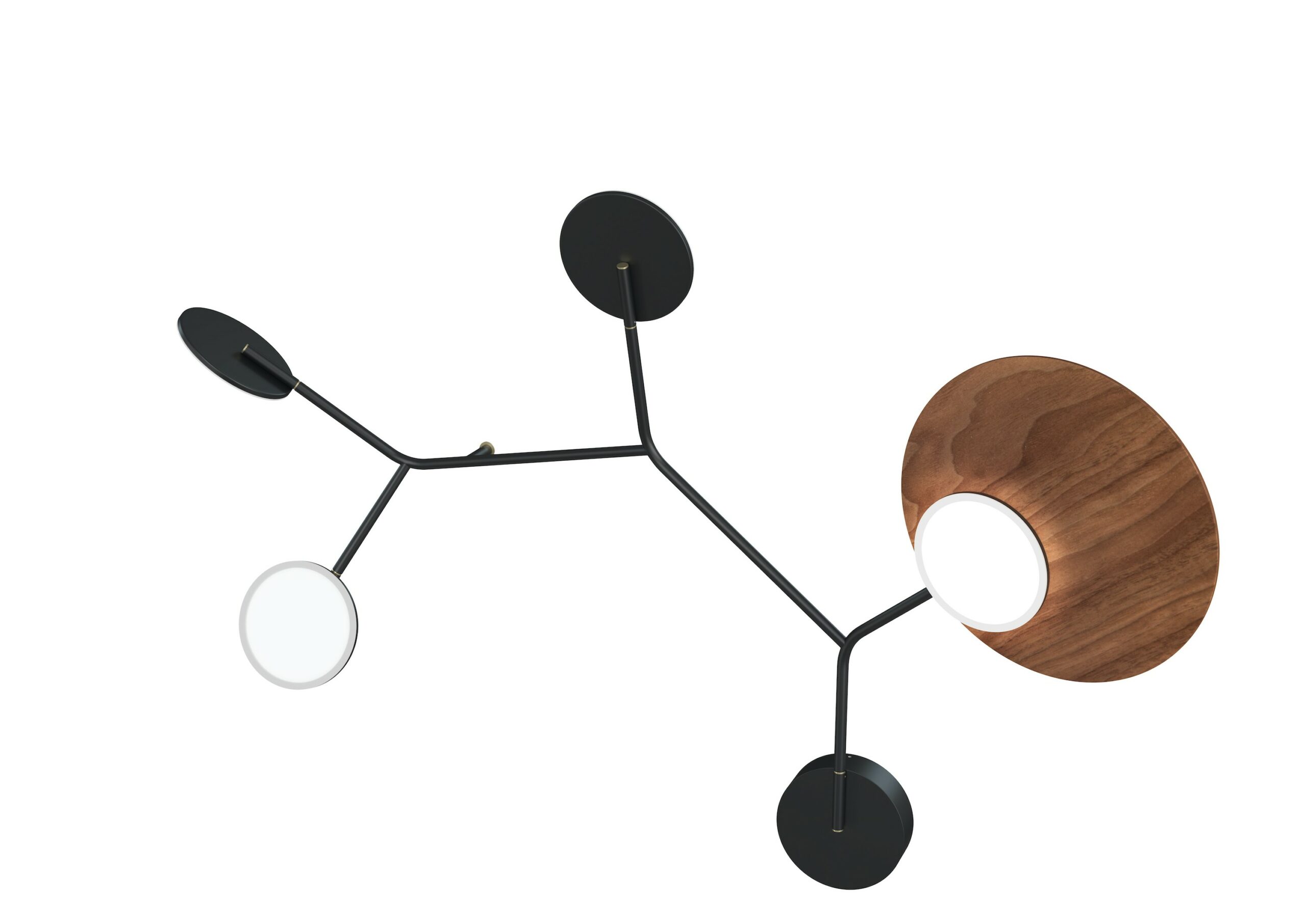 Applique Wall 5 LED Modèle B noir au design scandinave par Tunto Applique Wall 5 LED Modèle B noir au design scandinave par Tunto