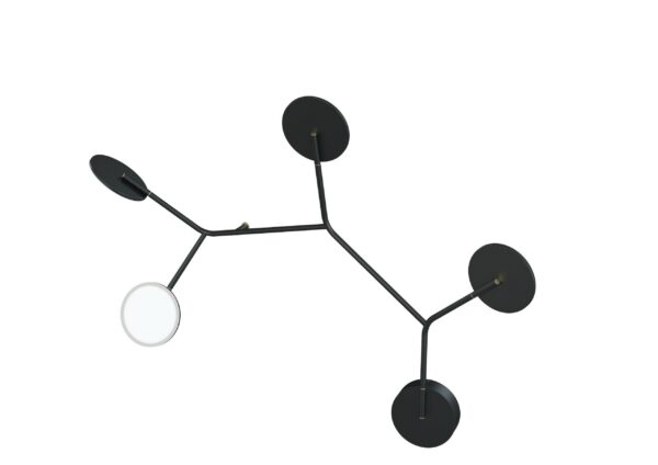 Applique Wall 5 LED Modèle A noir au design scandinave par Tunto