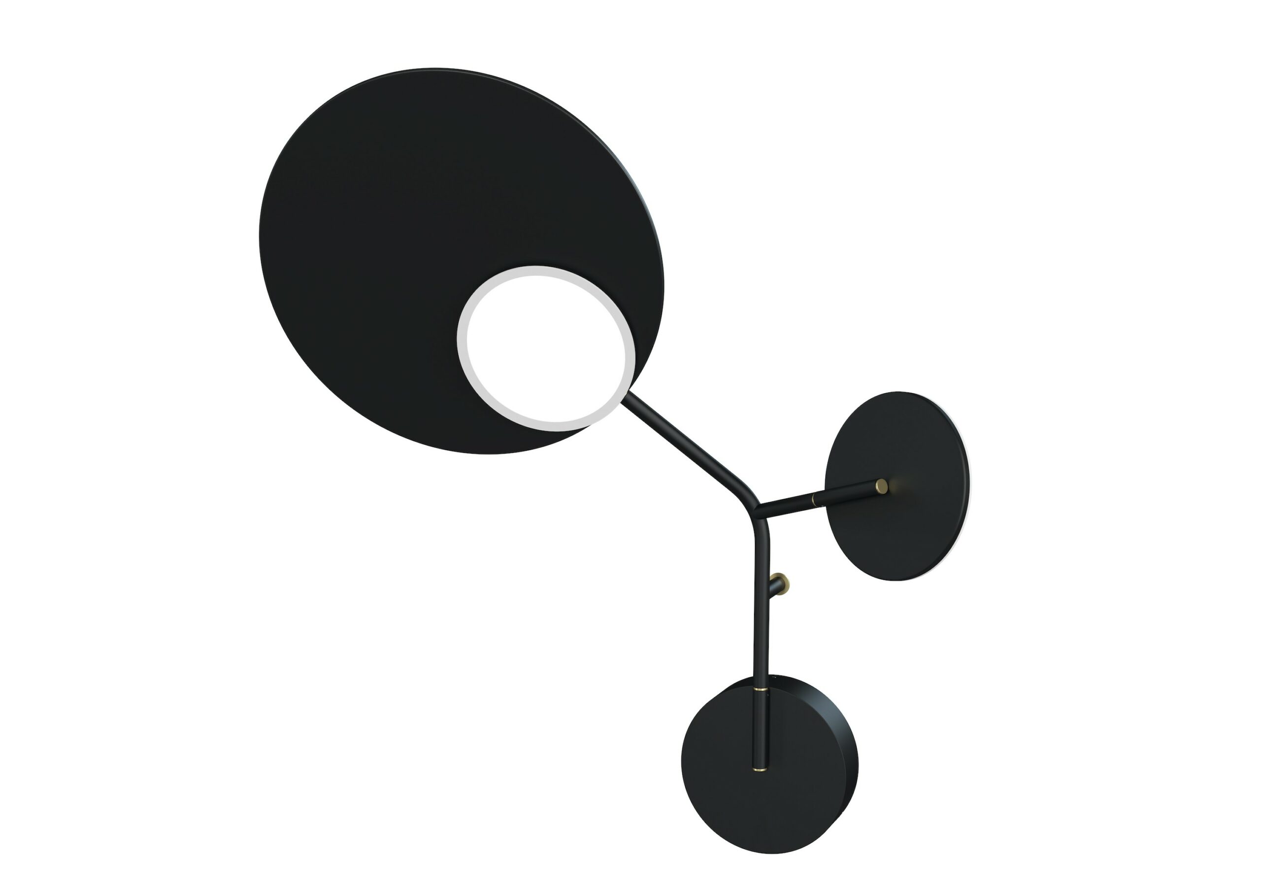 Applique Wall 3 LED Modèle gauche noir au design scandinave par Tunto