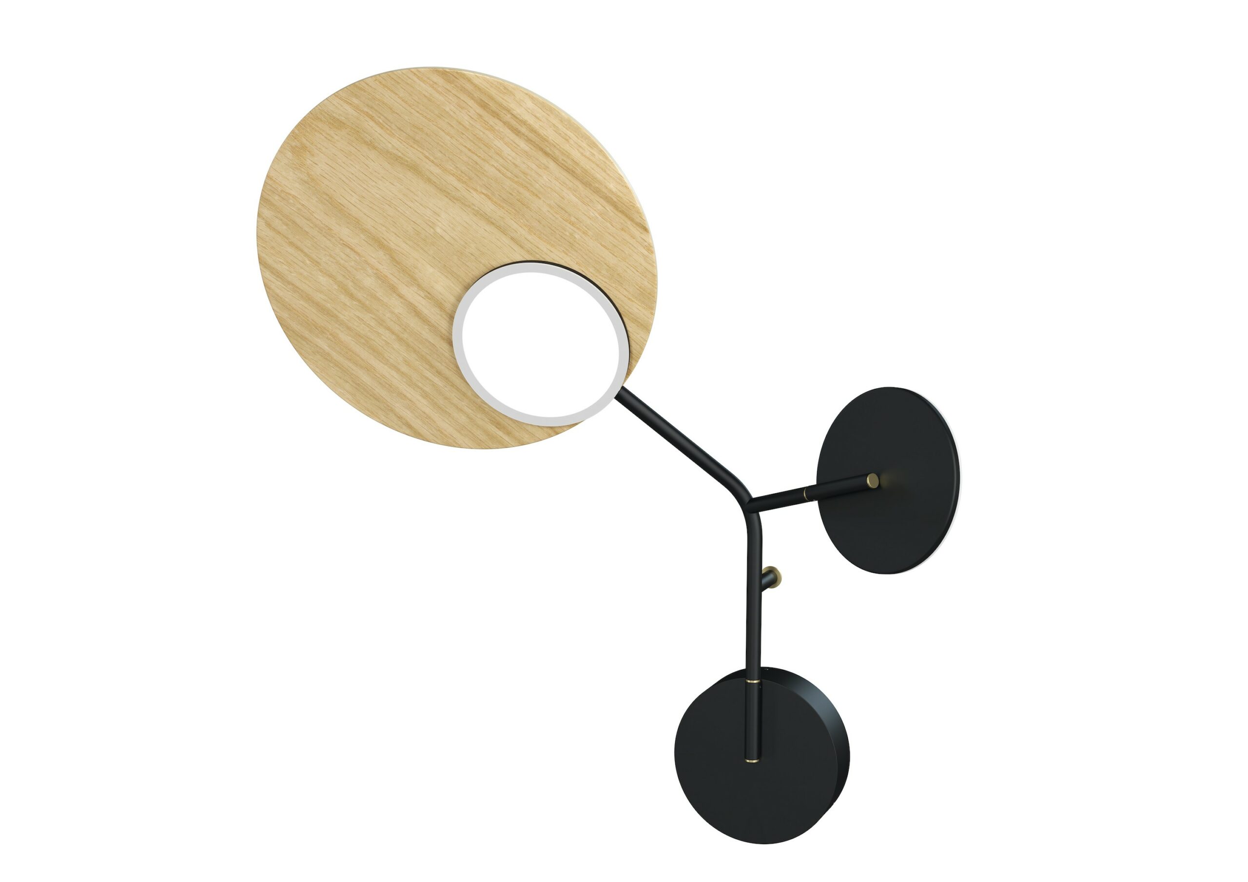 Applique Wall 3 LED Modèle gauche noir au design scandinave par Tunto