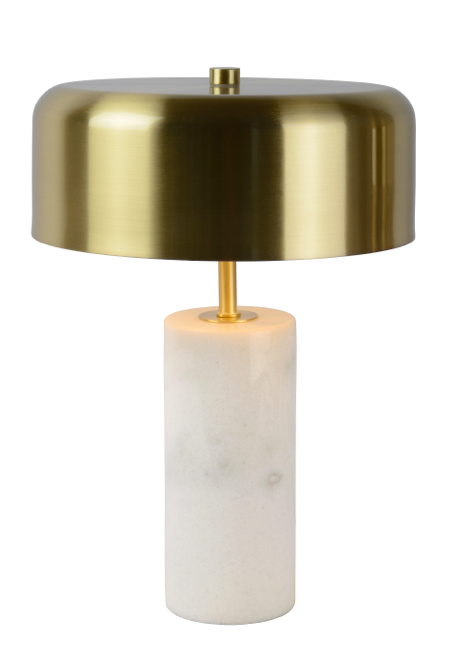 Lampe à poser Giselle en laiton et marbre au design contemporain Lampe à poser Giselle en laiton et marbre au design contemporain